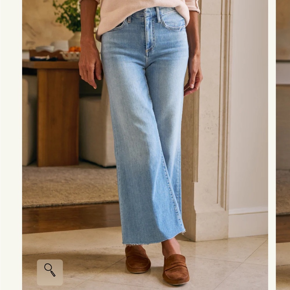 Frank & Eileen Galway 26” Wide Leg Jeans size 27